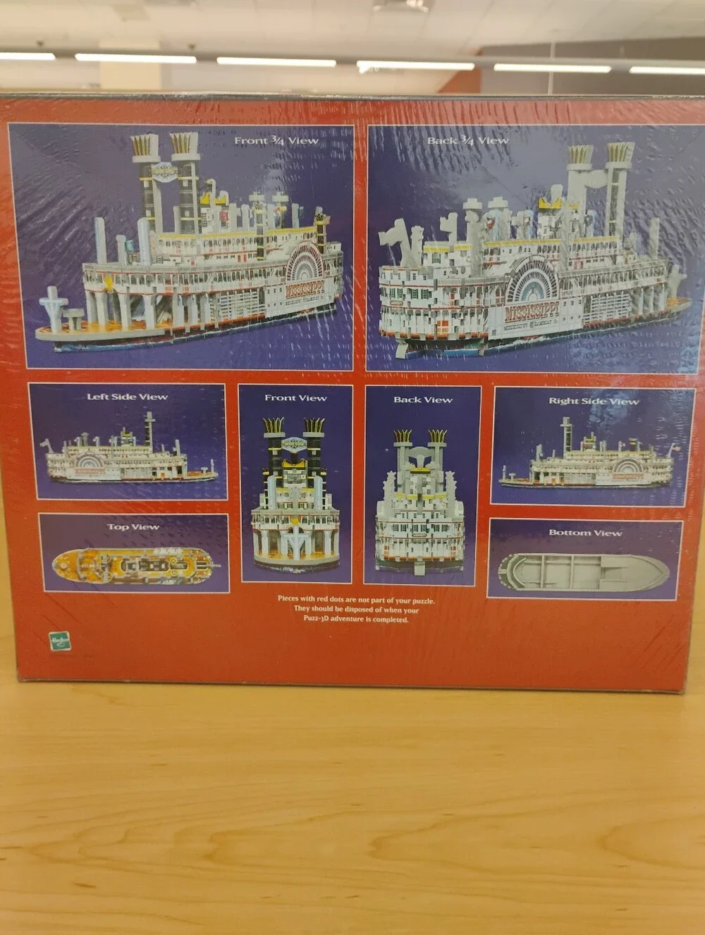 🆕 Puzz3D Mississippi Steamboat Hasbro 406 Piece Vintage Puzzle FactorySealed
